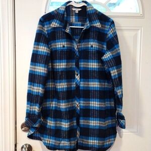 women's LL Bean Signature Flannel Shirt Size Large 100% Cotton